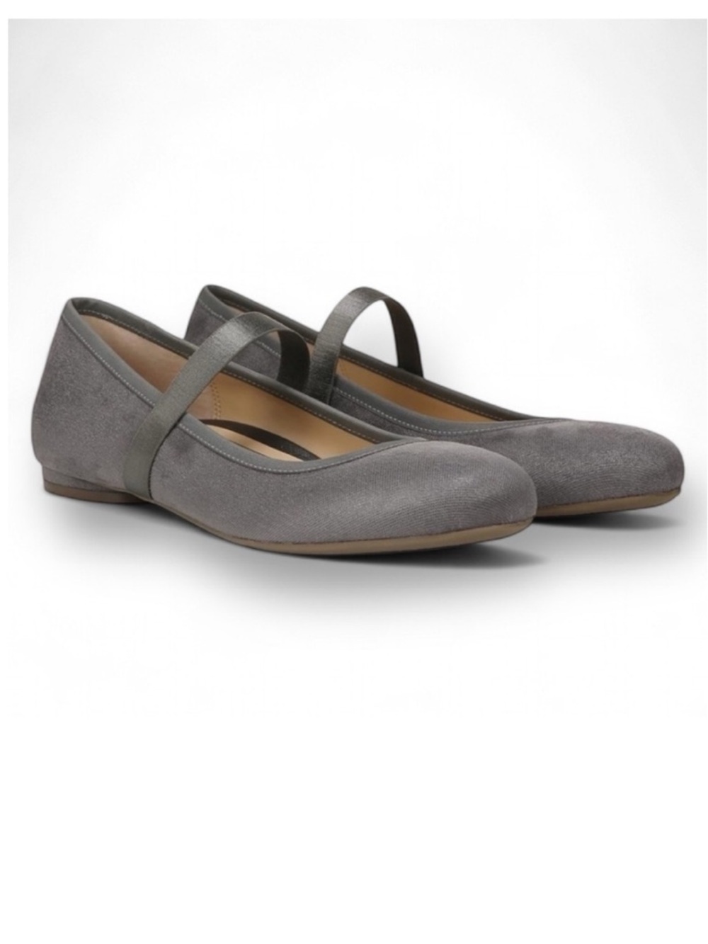 Vionic Joseline Women's Mary Jane Flat Shoes Size 8.5 NEW gray